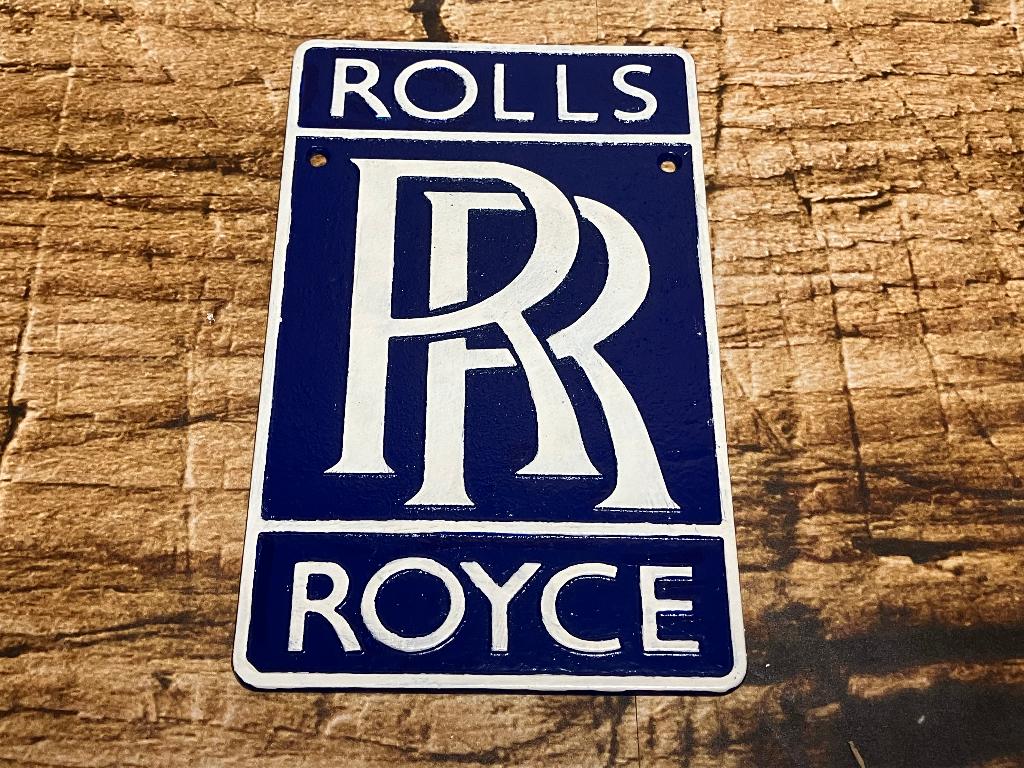 Reclamebord Rolls Royce, Ophalen of Verzenden, Nieuw, Auto's