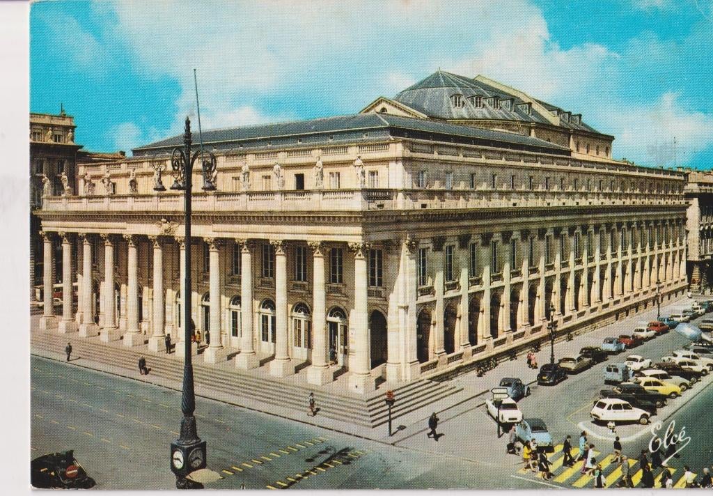 Frankrijk, Bordeaux met auto's, Porsche 356, Citroen DS, Ophalen of Verzenden, 1960 tot 1980, Gelopen, Frankrijk
