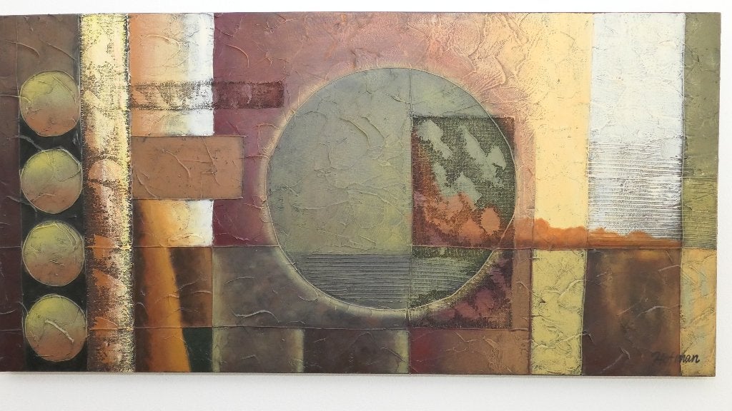 Schilderij van de kunstenaar Rinus Hofman, Ophalen