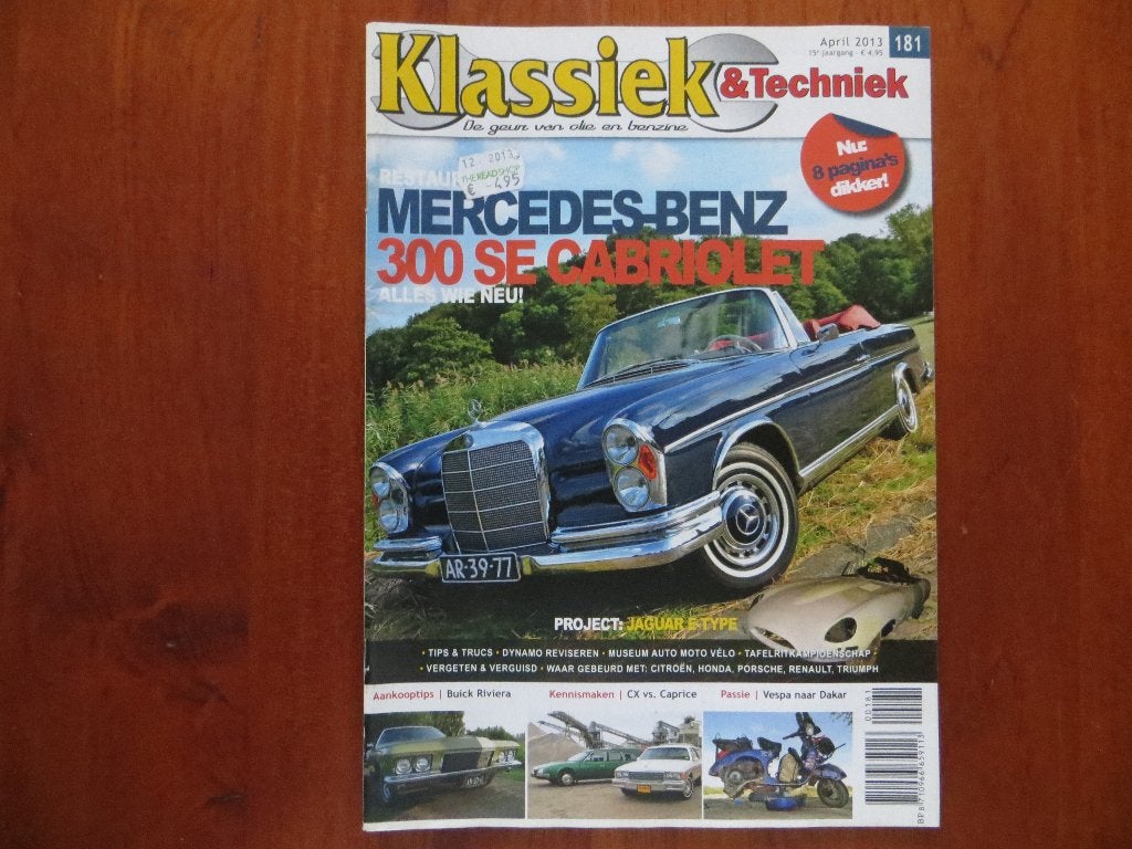 Klassiek & Techniek 181 Mercedes-Benz 300 SE Cabr. W112, CX, Ophalen of Verzenden, Nieuw, Mercedes