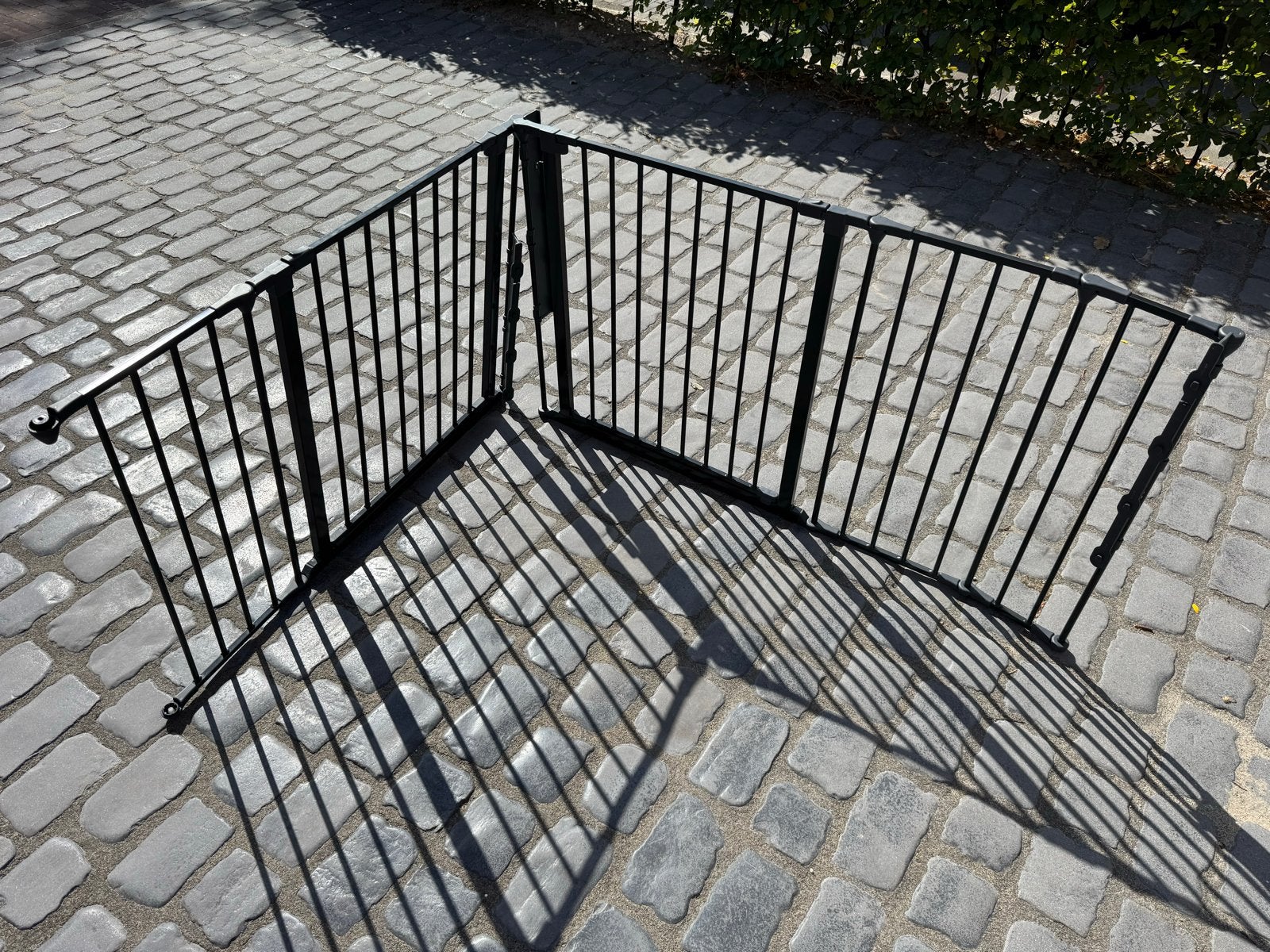 2 x Babydan Zwart metalen veiligheidshekje voor trap, Ophalen, Gebruikt, Overige typen, 115 cm of meer