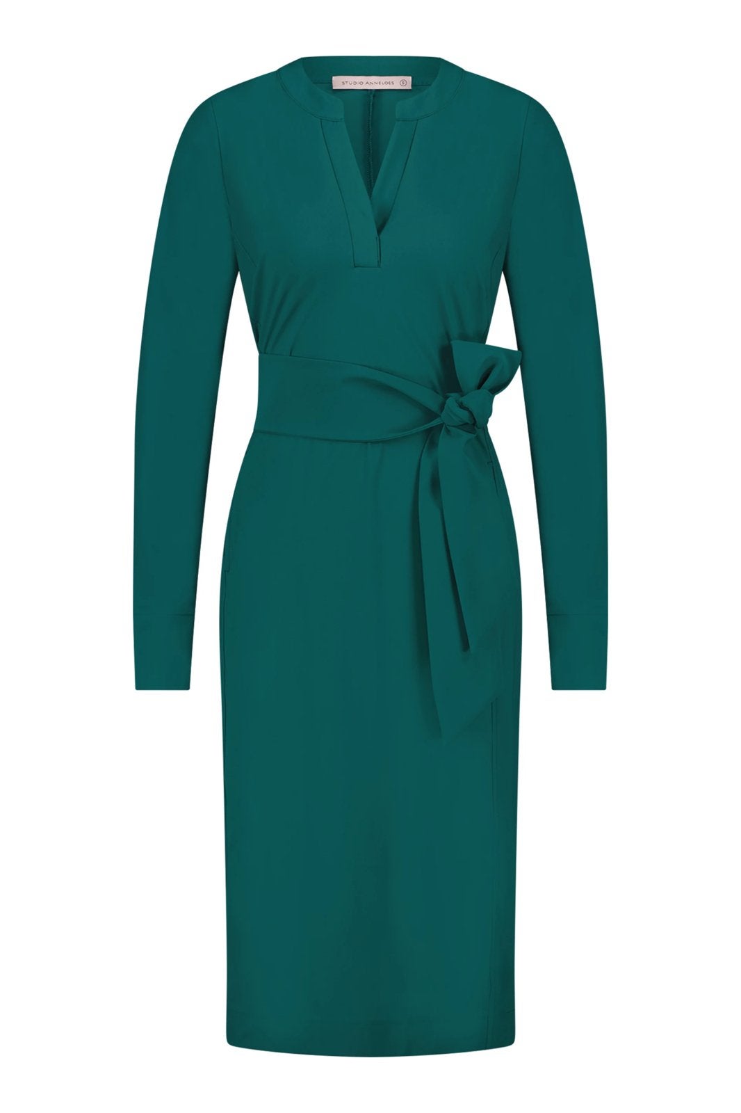 Studio anneloes simplicity jurk XL groen travelstof, Maat 46/48 (XL) of groter, Ophalen of Verzenden, Zo goed als nieuw, X