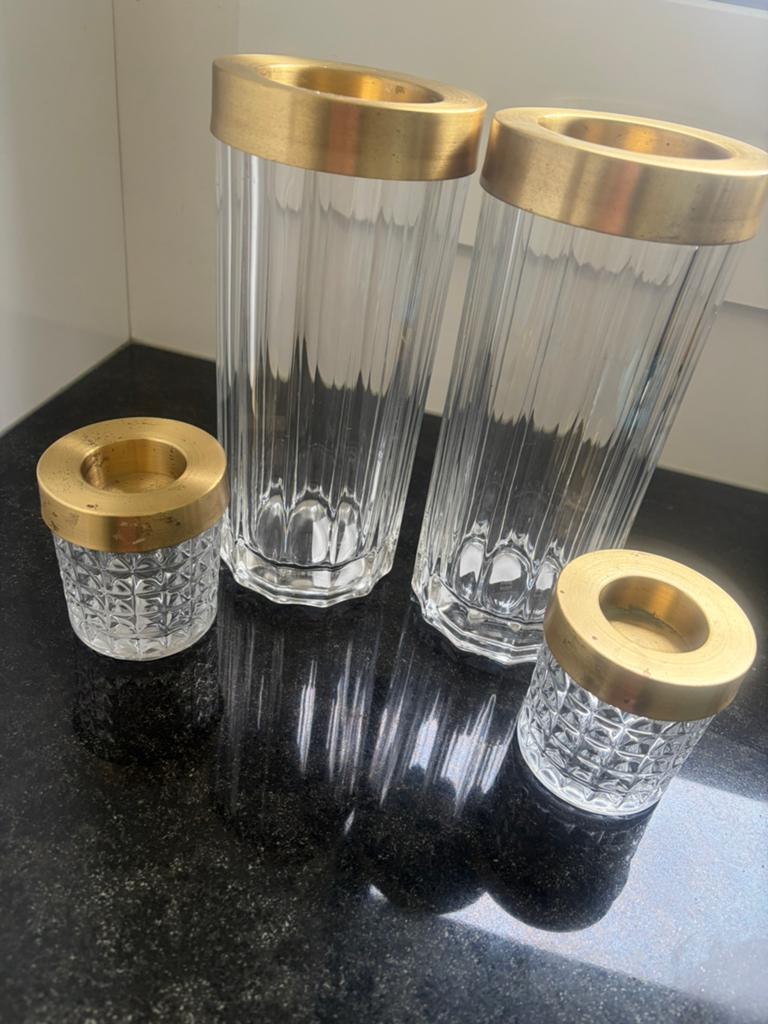 Rivièra maison theelichten set, Ophalen, Overige kleuren, Minder dan 50 cm, Glas