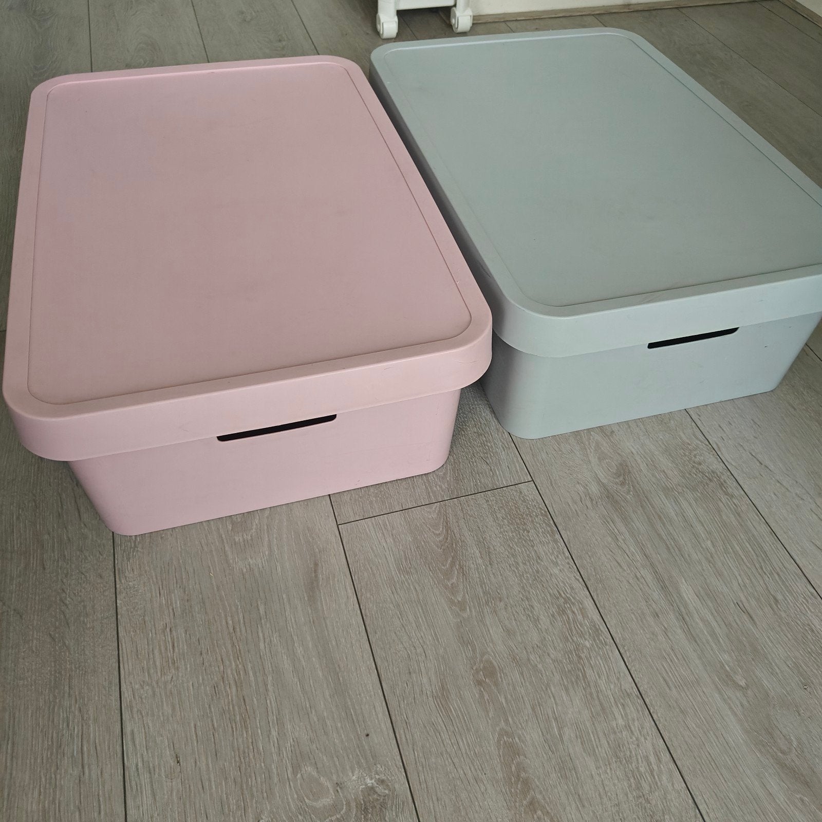 Curver Infinity Opbergboxen 30L met deksel - Roze & Grijs, 40 tot 60 cm, 50 tot 75 cm, Ophalen of Verzenden, 35 tot 50 cm
