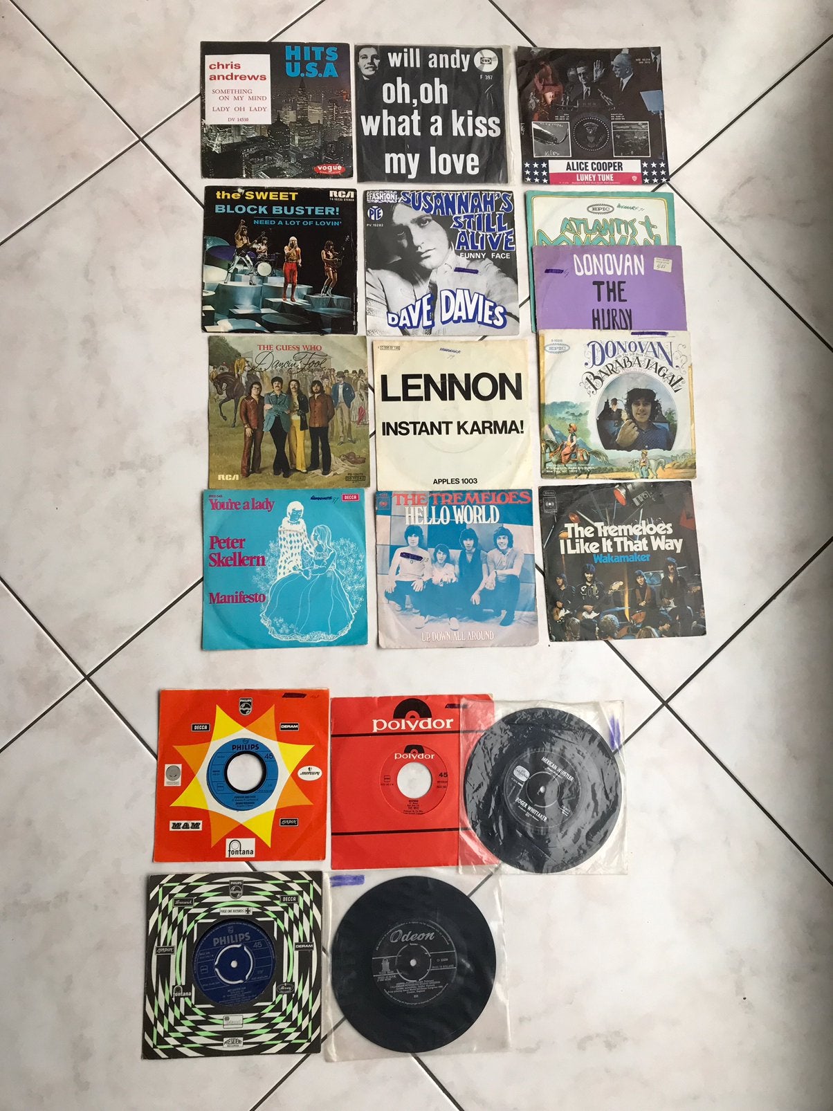 Vinyl singles, de laatste exemplaren 1960-1970, Cd's en Dvd's, Vinyl Singles, Ophalen of Verzenden, Gebruikt, Pop