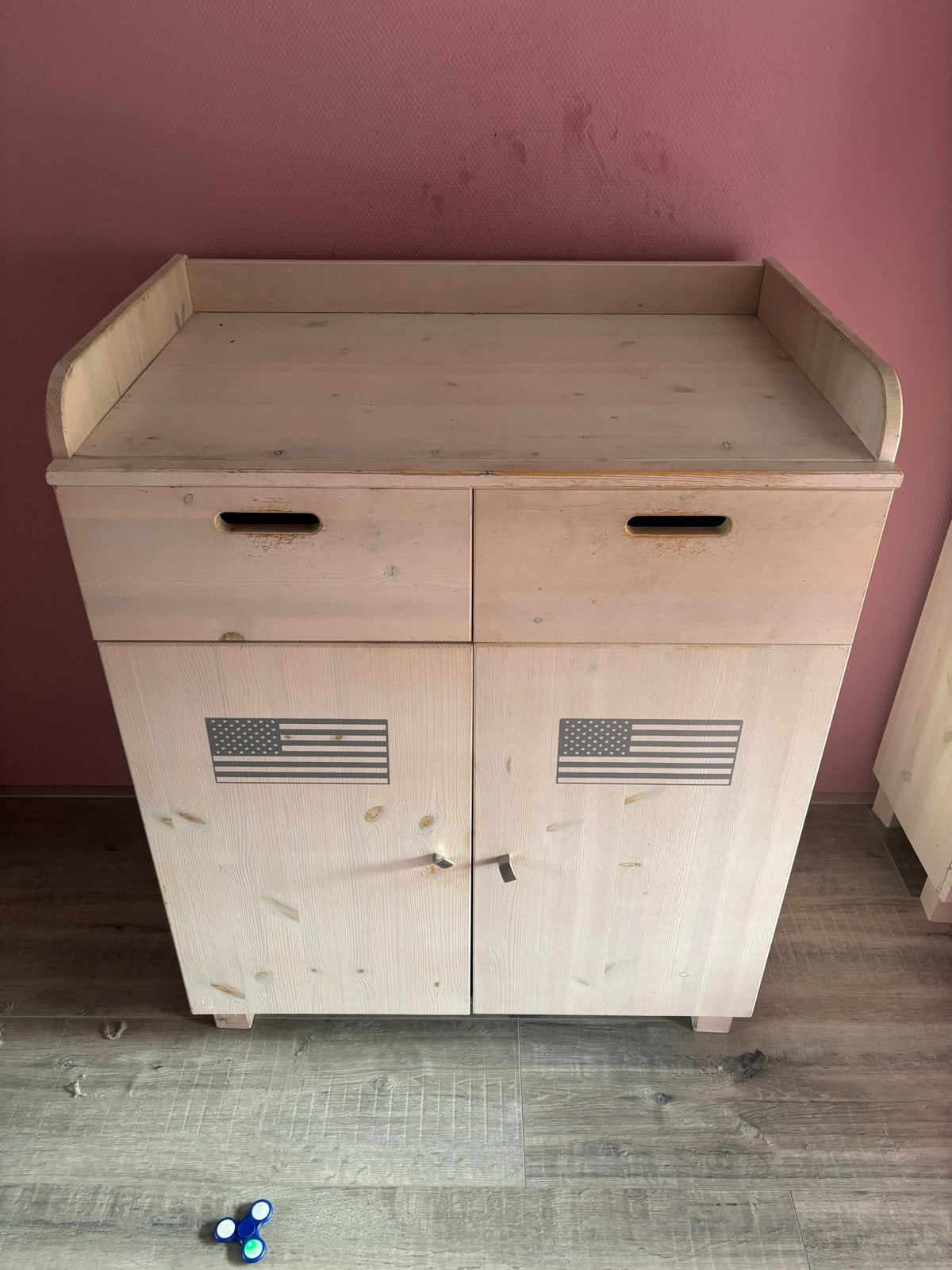 Houten Commode met Lades en Kastjes, Ophalen, Gebruikt, 50 tot 70 cm, 75 tot 100 cm