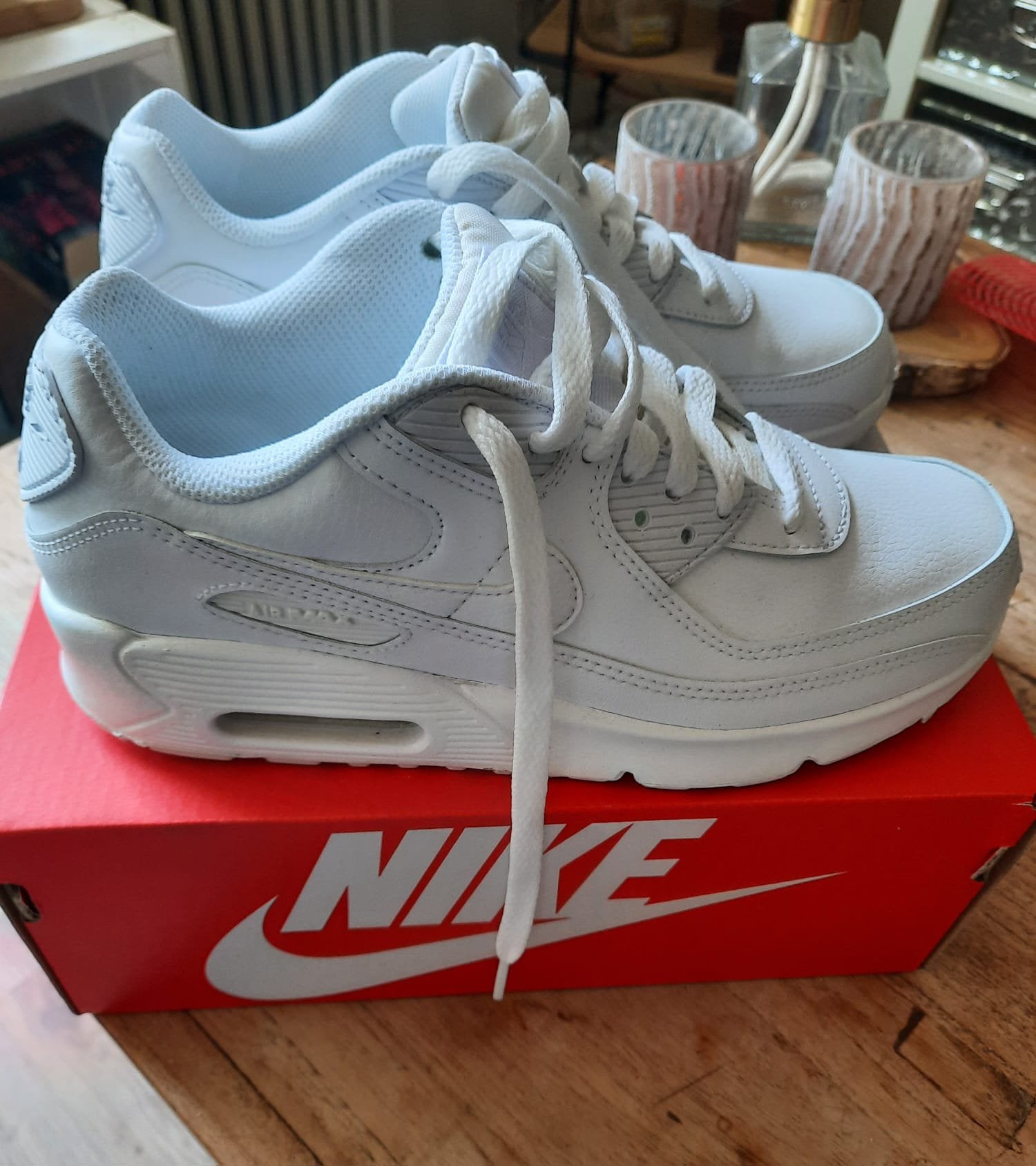 Nike airmax 90 wit / maat 37.5, Kleding | Dames, Schoenen, Ophalen of Verzenden, Zo goed als nieuw, Wit, Sneakers of Gympen