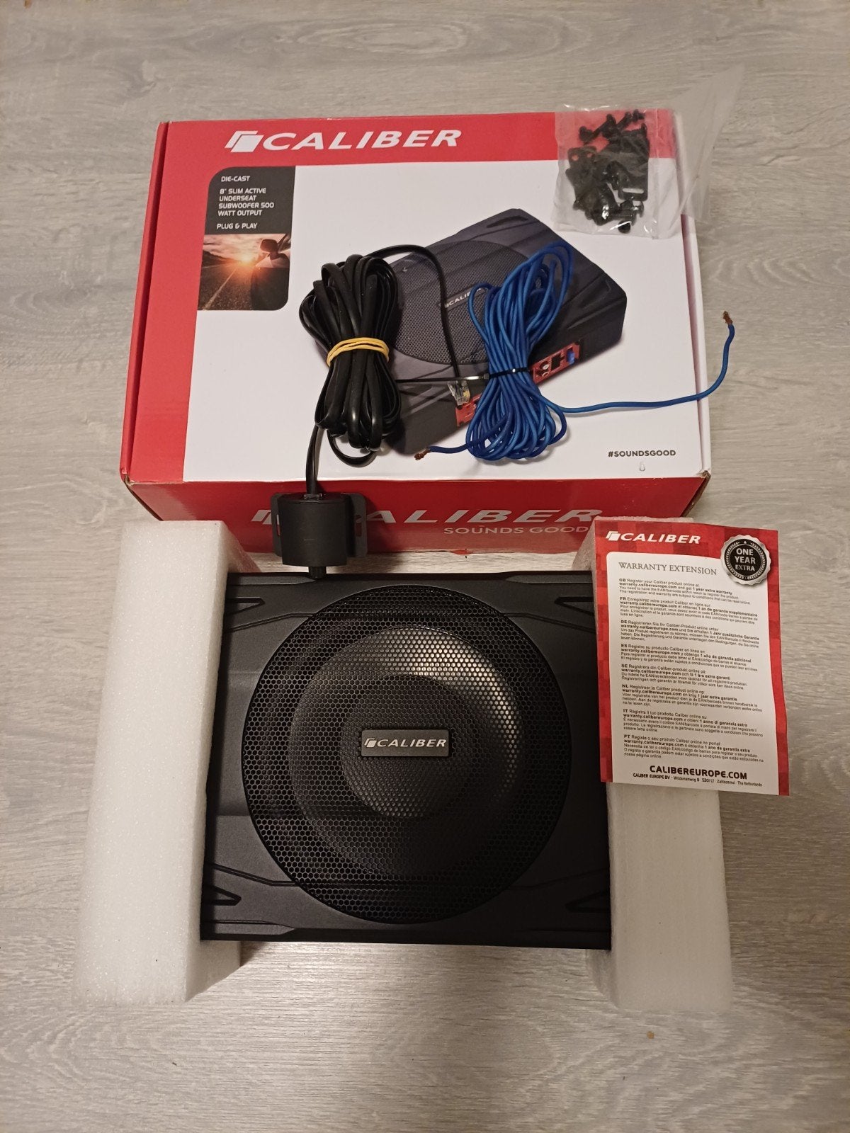 Caliber subwoofer, Ophalen of Verzenden, Zo goed als nieuw