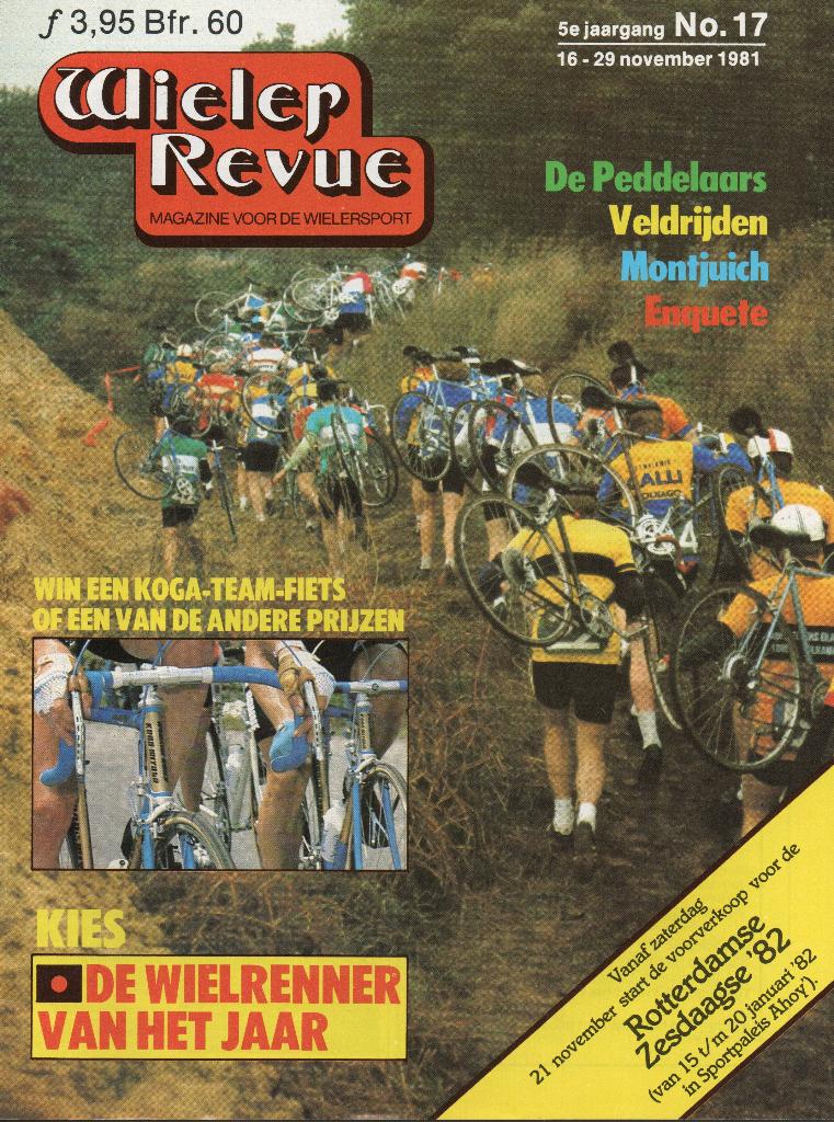 Tijdschrift Wieler Revue Peddelaars Hoogeveen Zoetemelk 1981, Ophalen of Verzenden, Zo goed als nieuw
