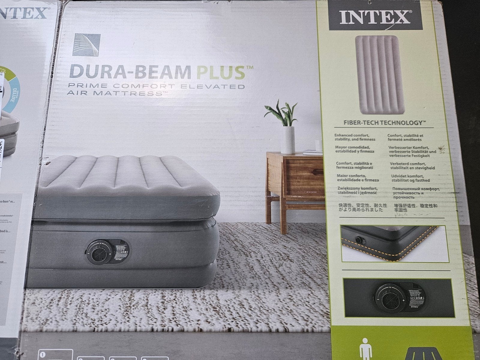 Intex Dura-Beam Plus Luchtbed - Eenpersoons., 100 cm, Eenpersoons, Zo goed als nieuw, Matras
