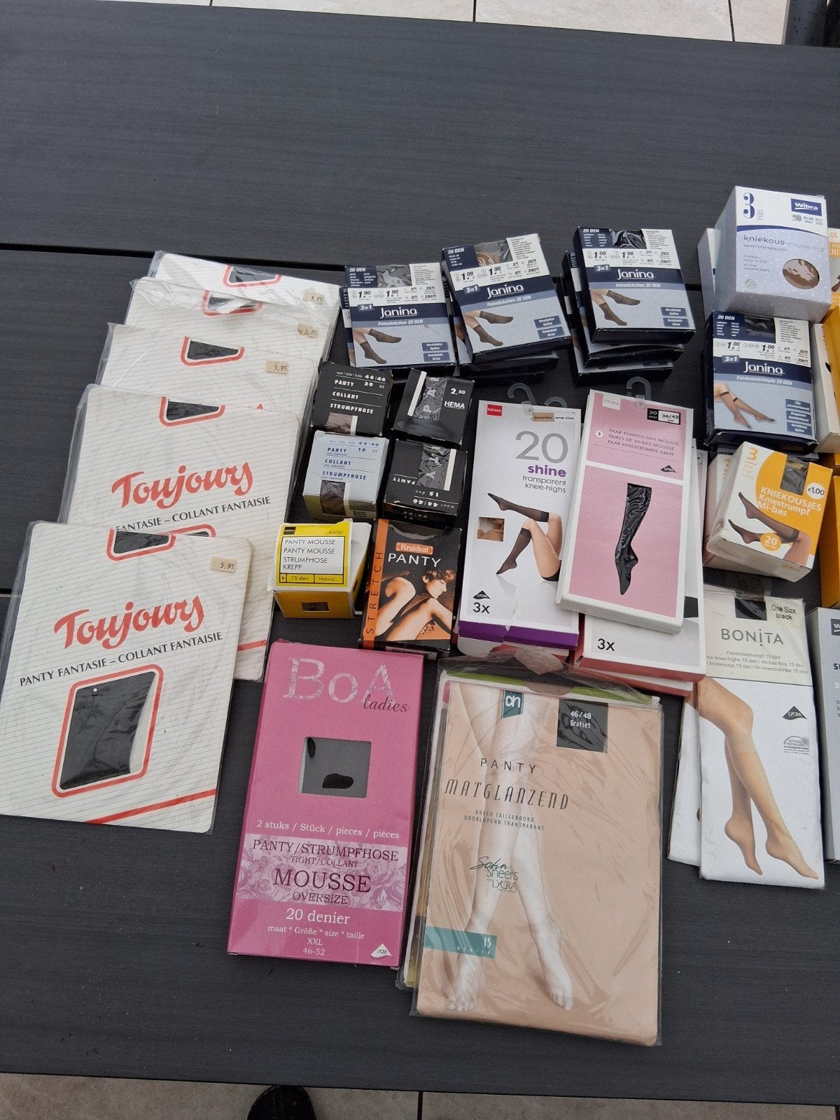 Partij Panty's & Panty Kousjes, diverse maten(Gereserveerd), Kleding | Dames, Leggings, Maillots en Panty's, Ophalen, Nieuw, Maat 48/52 (XL)