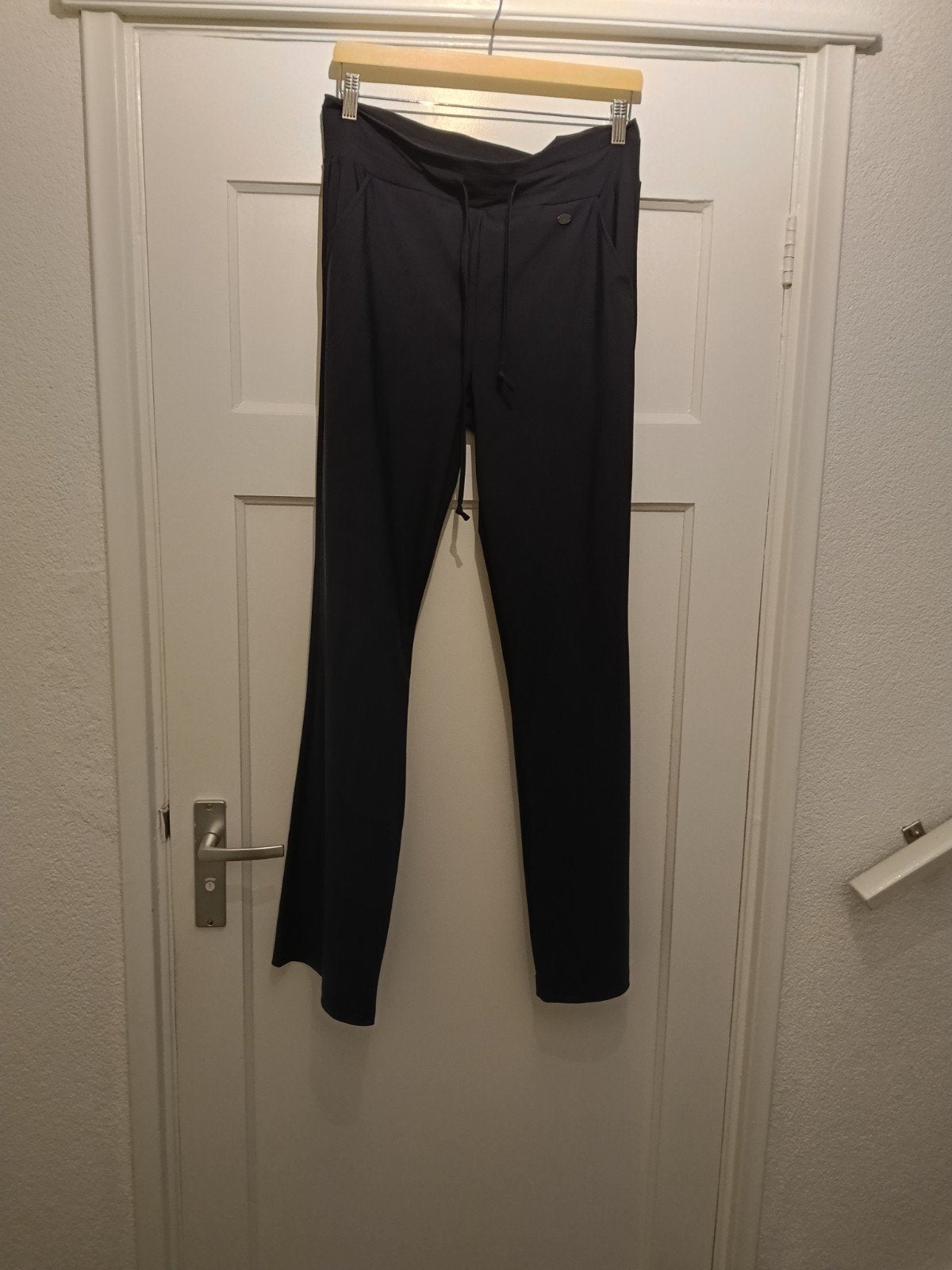 nieuwe mooie donkerblauwe Travel broek met rechte pijp, Ophalen of Verzenden, Nieuw, Blauw, Lang