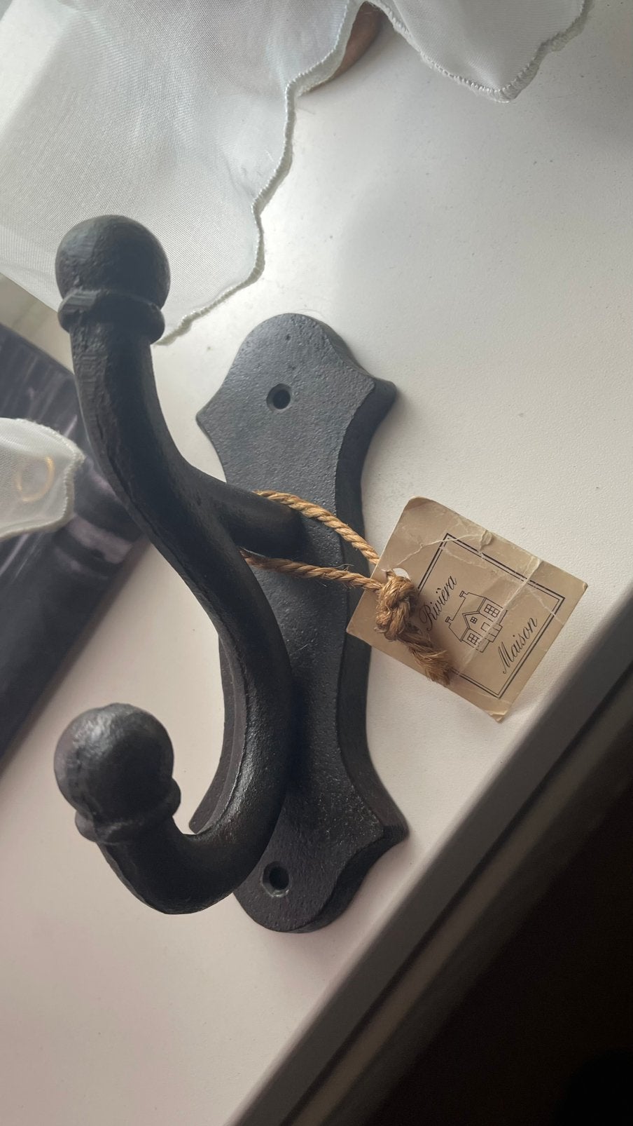 Kapstokhaak van Riviera Maison, Huis en Inrichting, Wandhaken, Ophalen of Verzenden, Zo goed als nieuw, Minder dan 100 cm