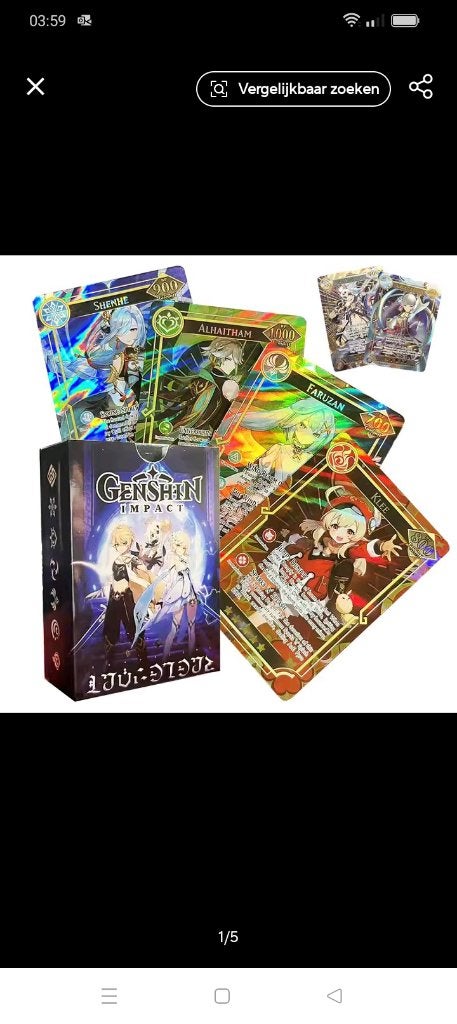 verzamelkaarten van genshin impact nr2, Ophalen of Verzenden, Nieuw, Meerdere kaarten