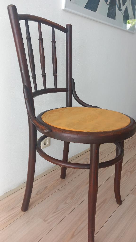 Thonet stoel, bekleed, Antiek en Kunst, Antiek | Meubels | Stoelen en Banken, Ophalen
