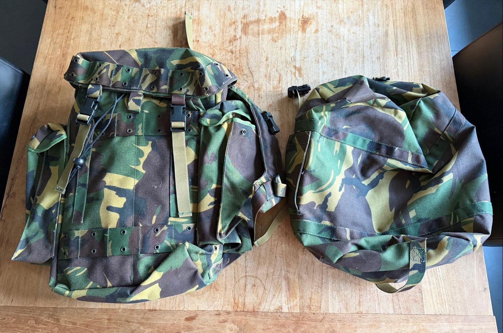 Defensie Bepakking - Camouflage Rugzak en Tas, Ophalen of Verzenden, Luchtmacht, Nederland, Overige typen
