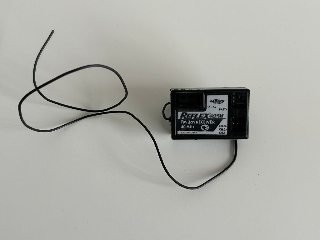 Reflex FM 3 channel 40mhz ontvanger rc, Ophalen of Verzenden, Gebruikt, Overige schalen, Onderdeel