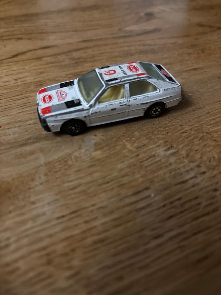 Vintage Matchbox Audi Quattro Rally Speelgoedauto, Ophalen of Verzenden, Gebruikt, Overige typen
