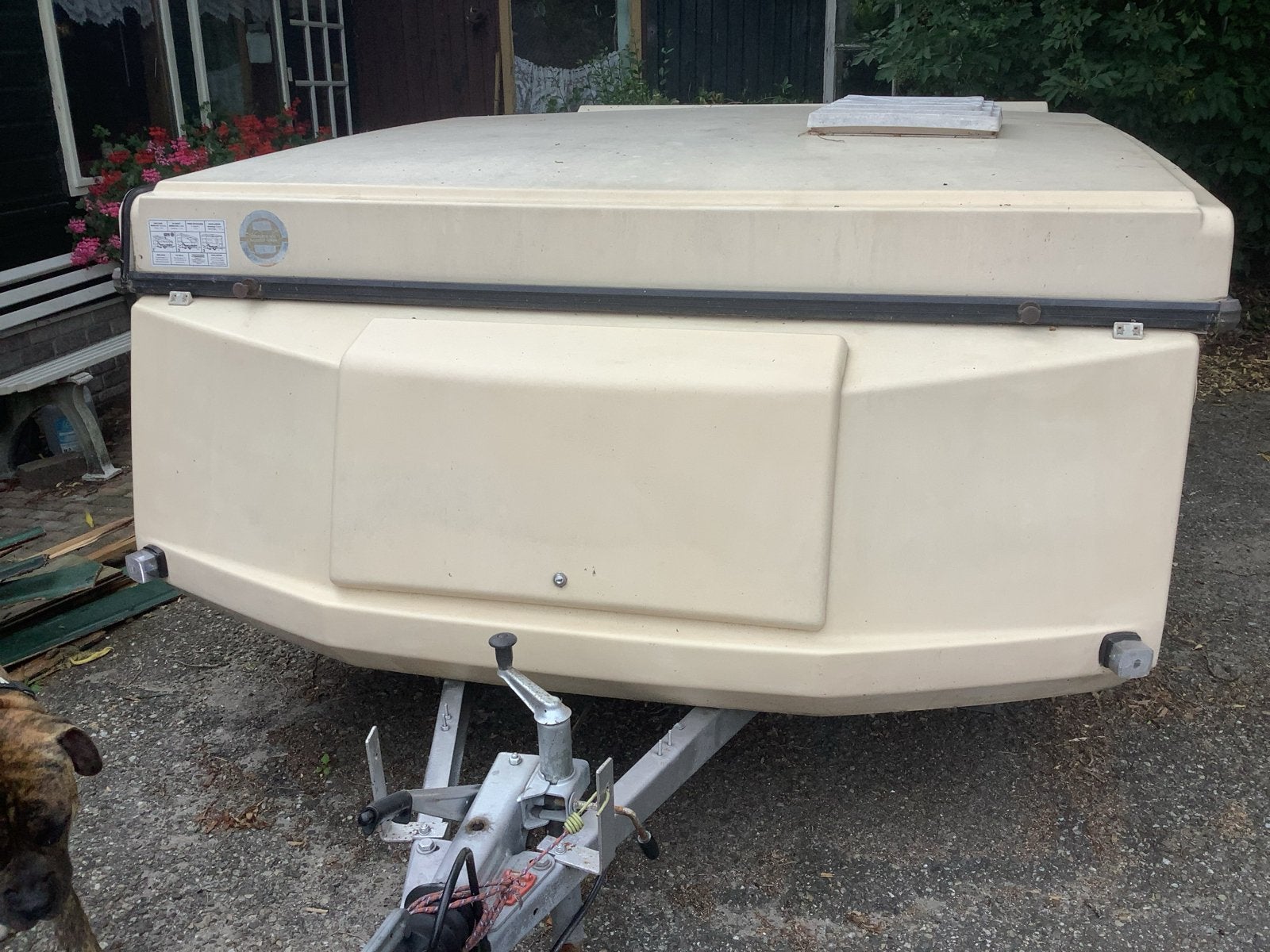 Unieke Esterel America KLAP caravan, incl. complete inboedel, Caravans en Kamperen, Beige, Aanwezig, Tot en met 4, Ophalen