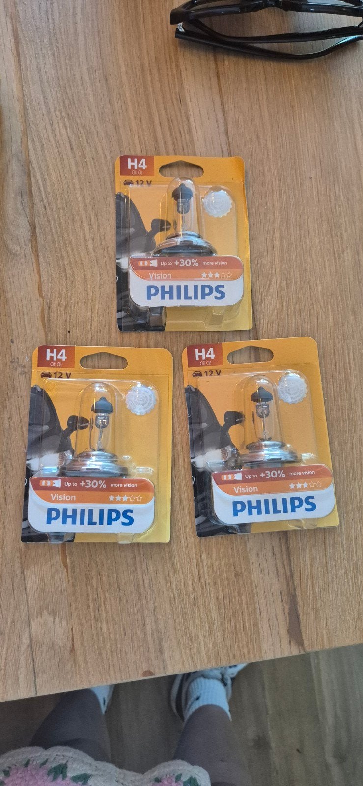 Philips Vision H4 Autolampen (3 stuks) - Nieuw, Auto-onderdelen, Verlichting, Ophalen of Verzenden, Nieuw, Universele onderdelen