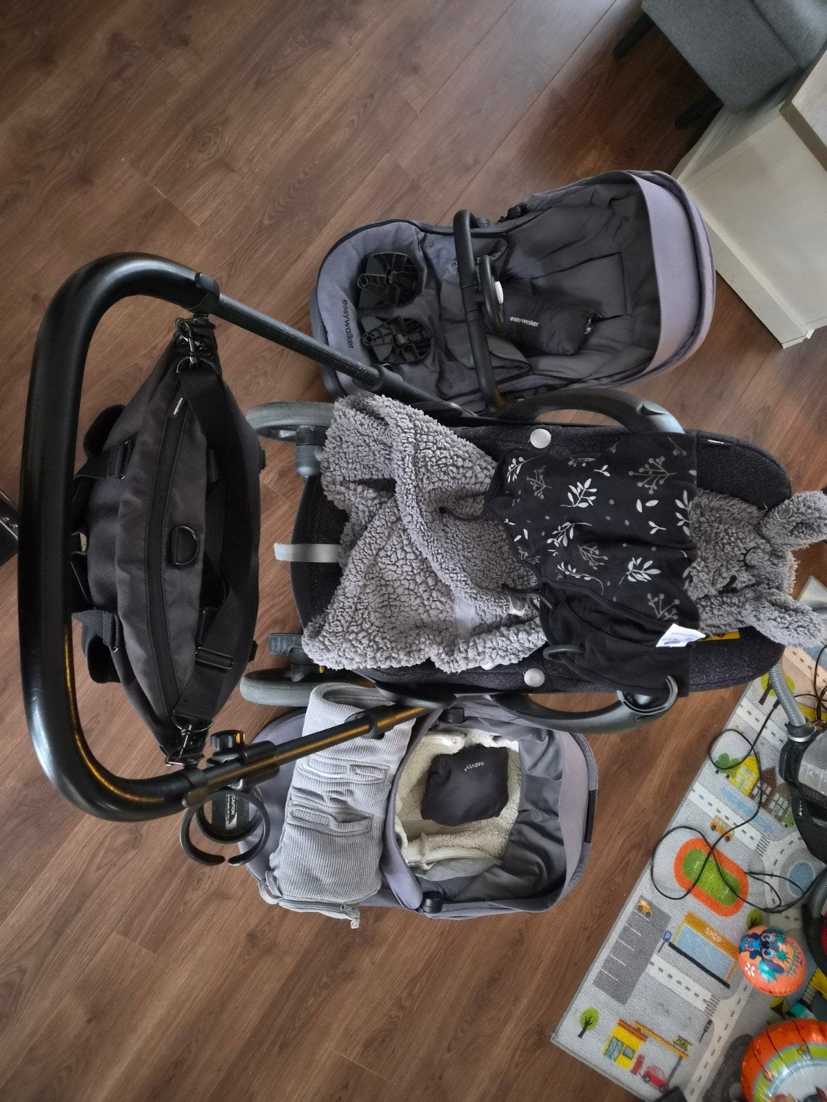 Easywalker Harvey 3 combiwagen met Maxi-Cosi autostoel, Met autostoeltje, Zo goed als nieuw, Combiwagen, Ophalen