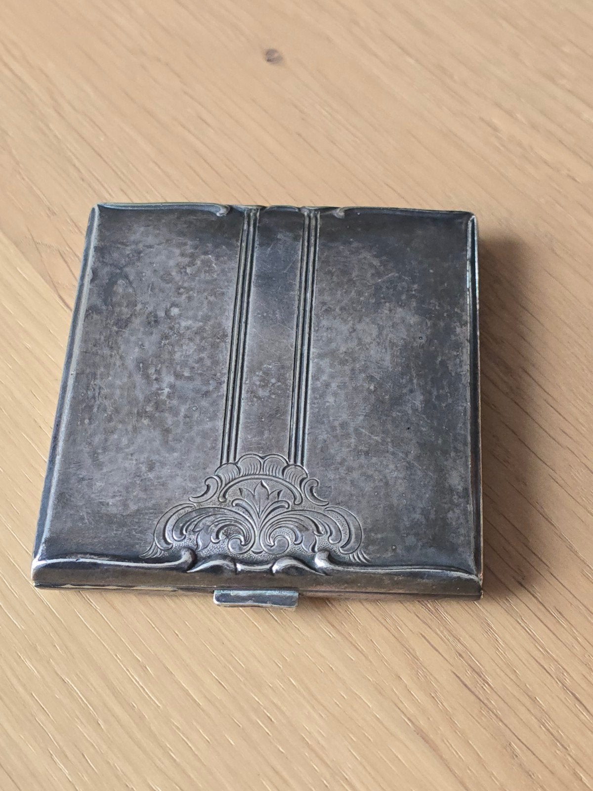 antiek zilveren Art deco sigaretten etui / houder 20S 84 gr, Antiek en Kunst, Ophalen of Verzenden, Zilver