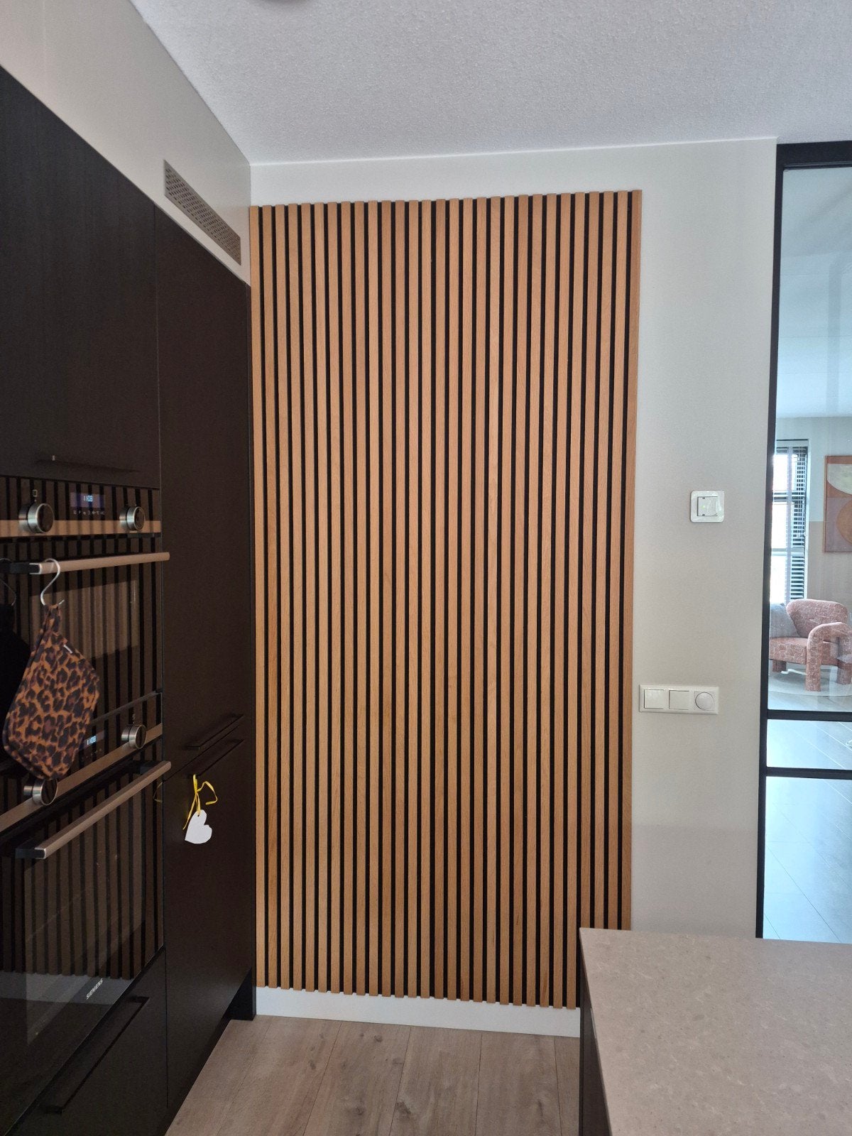 akoestische wandpanelen, Huis en Inrichting, Woonaccessoires | Wanddecoraties, Gebruikt, Hout, 240 cm, Wandbord of Wandpaneel
