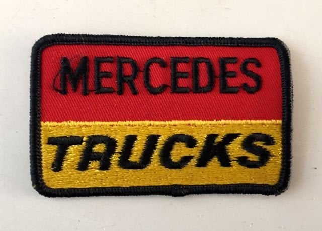 Mercedes Benz  TRUCKS Logo  opnaai embleem  patch 9x5 cm, Verzamelen, Ophalen of Verzenden, Zo goed als nieuw, Auto's