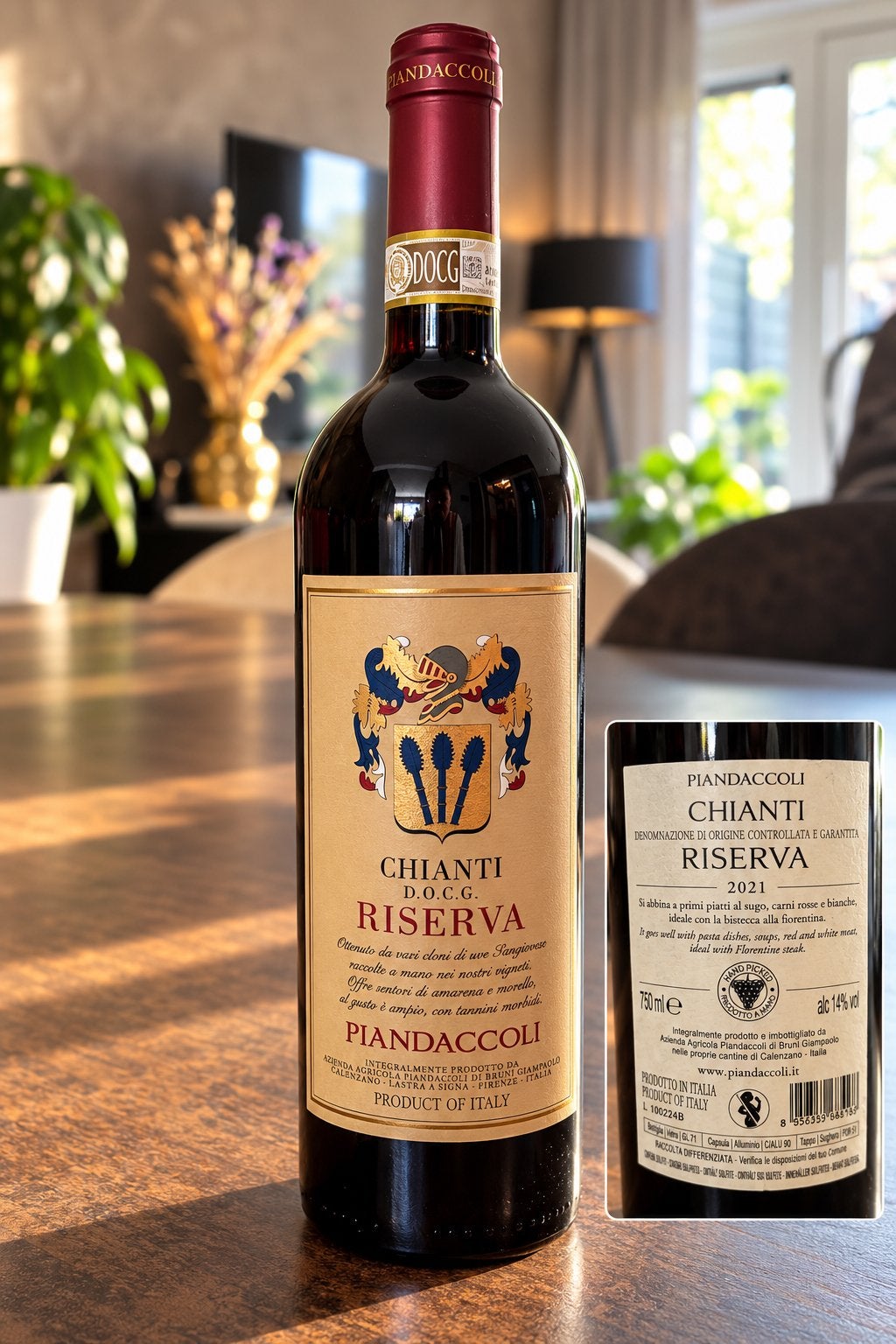 Piandaccoli Chianti DOCG Riserva 2021 – Ongeopend, Verzamelen, Nieuw, Rode wijn, Vol, Italië