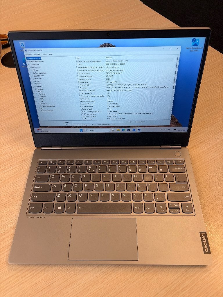 Lenovo Thinkbook 13s i5, 8GB, 265GB SSD, Ophalen, 256 GB, 2 tot 3 Ghz, Qwerty