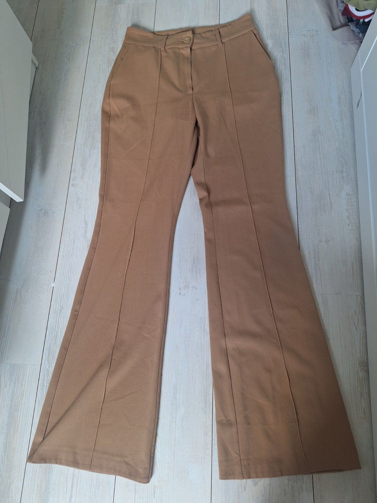 Costes Atelier flared broek maat M, Maat 38/40 (M), Bruin, Costes Atelier, Ophalen of Verzenden