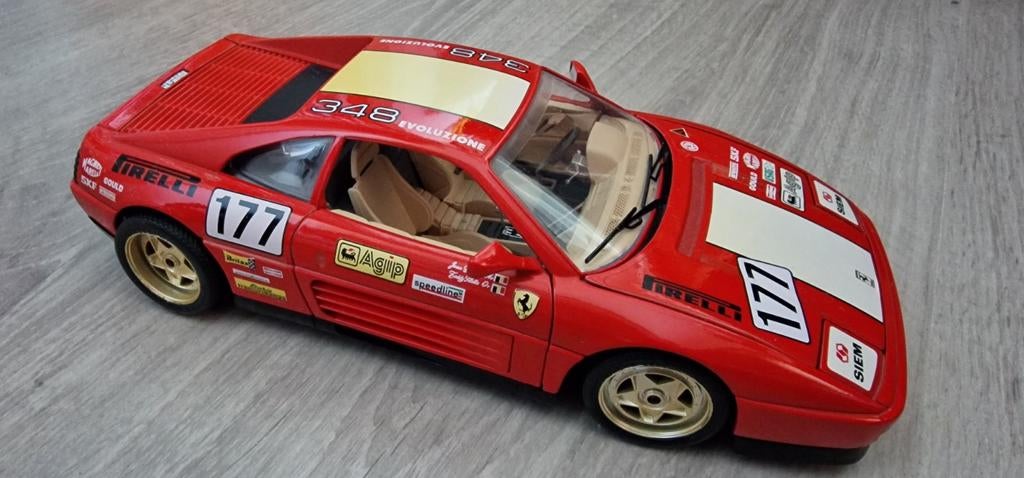 Burago Ferrari 348 modelauto - Schaal 1:18, Ophalen, Zo goed als nieuw, Bburago