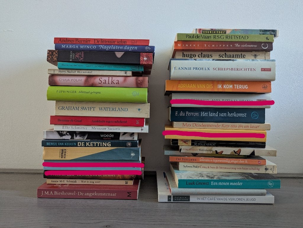 Grote stapel nederlandse romans, Boeken, Gelezen, Europa overig, Diverse auteurs, Ophalen of Verzenden