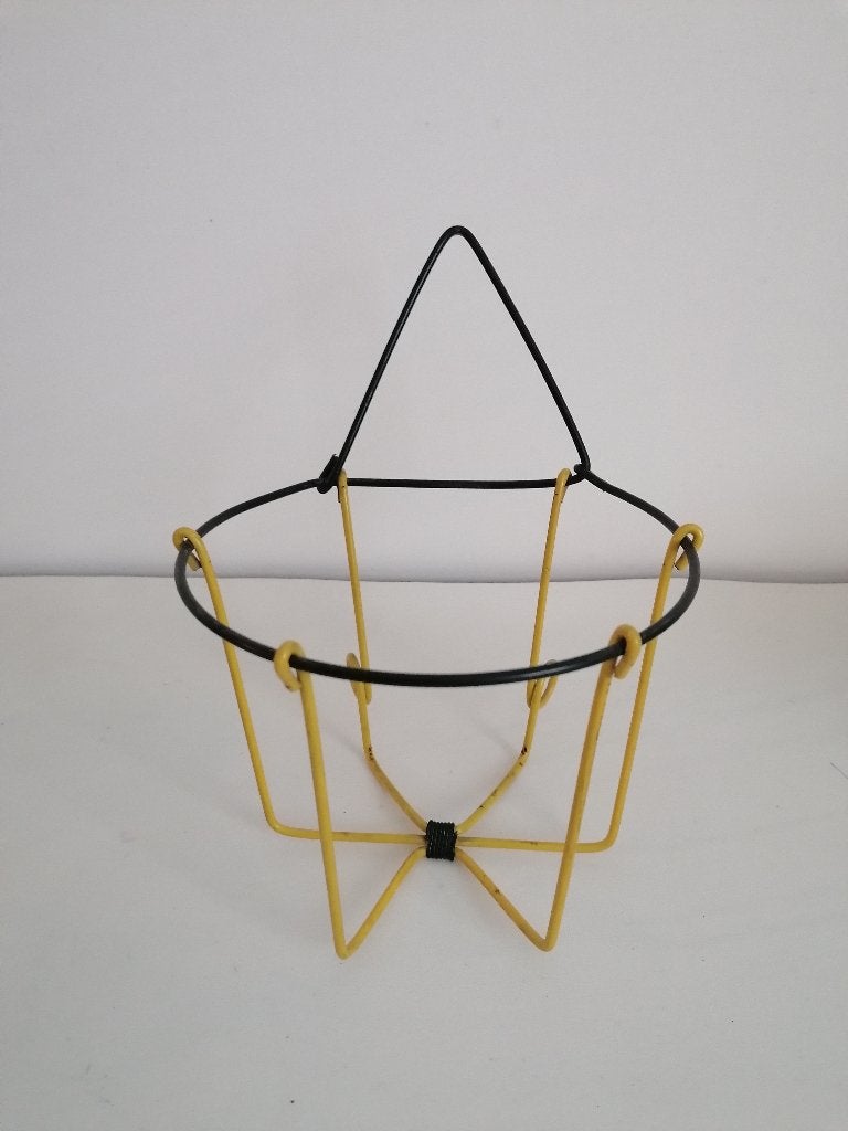 brocante plantenhanger van draad/pilastro metaal izgst, Ophalen of Verzenden