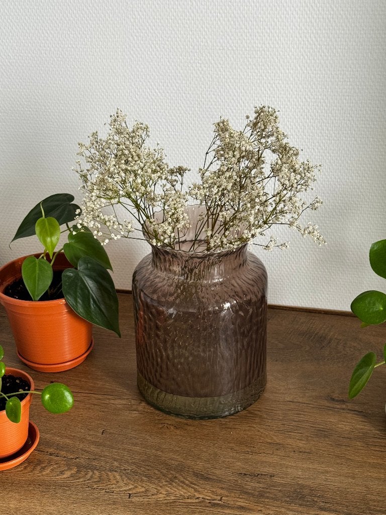 vaas, Met patroon/structuur, Nieuw, Ophalen of Verzenden, Glas