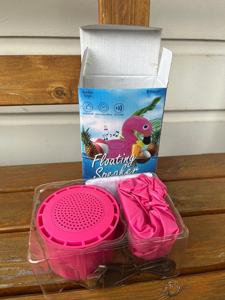 Roze opblaasbare flamingo met Bluetooth speaker opblaas dier, Ophalen of Verzenden