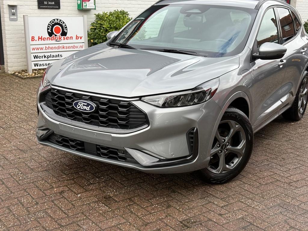 FORD Kuga 2.5 PHEV 243pk e-CVT ST-Line/ Nieuwe voorraad auto, Stof, Gebruikt, Zwart, 4 cilinders