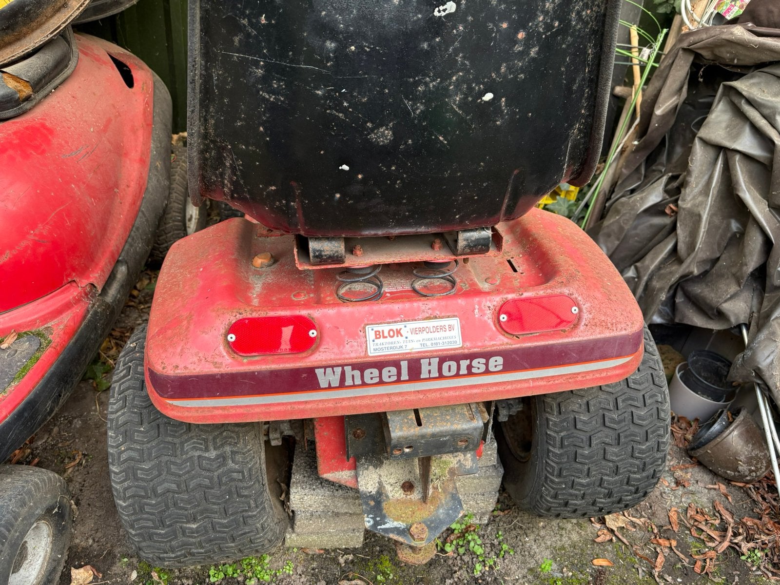 Zitmaaier wheel horse, Ophalen, Gebruikt, Benzine-grasmaaier, 50 cm of meer