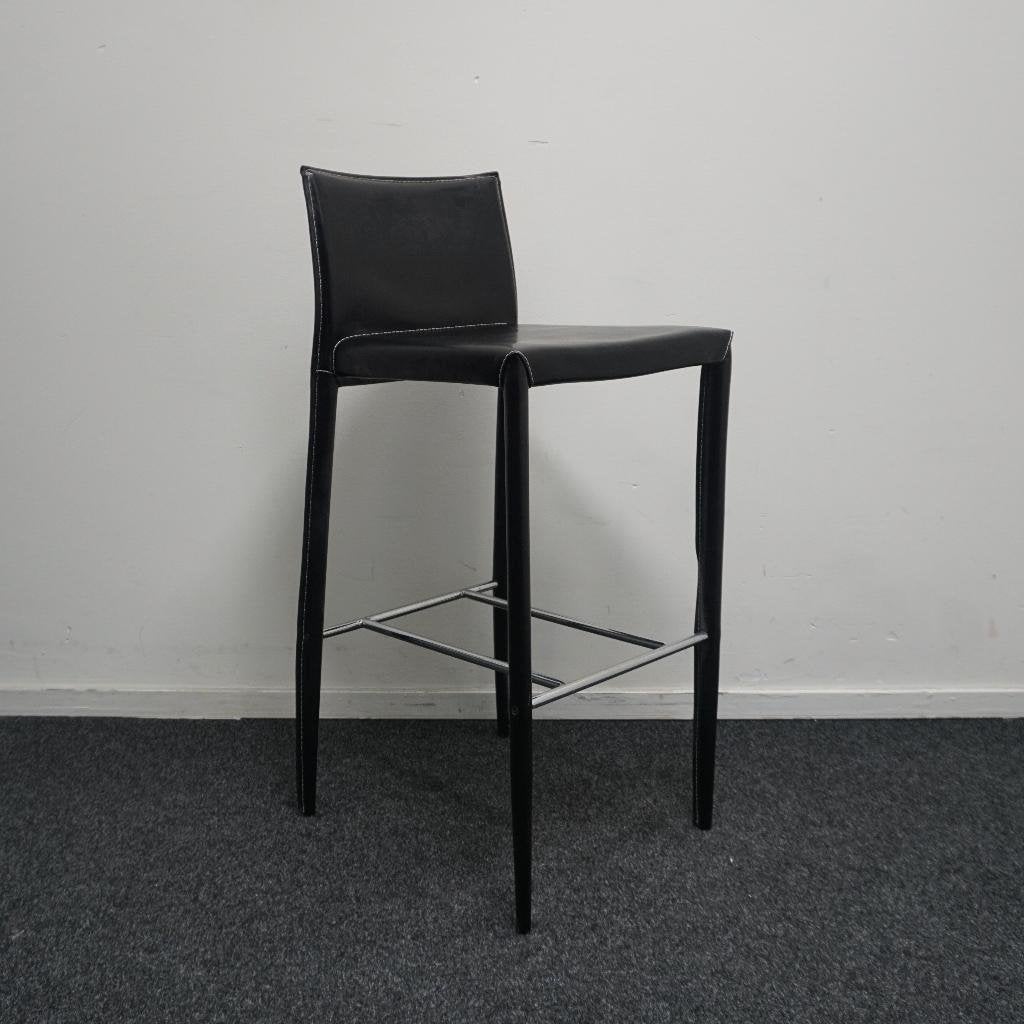 Bontempi Linda Barkruk | Leer | Metaal | Zithoogte 77 cm, -, -, 60 tot 90 cm, Ophalen of Verzenden