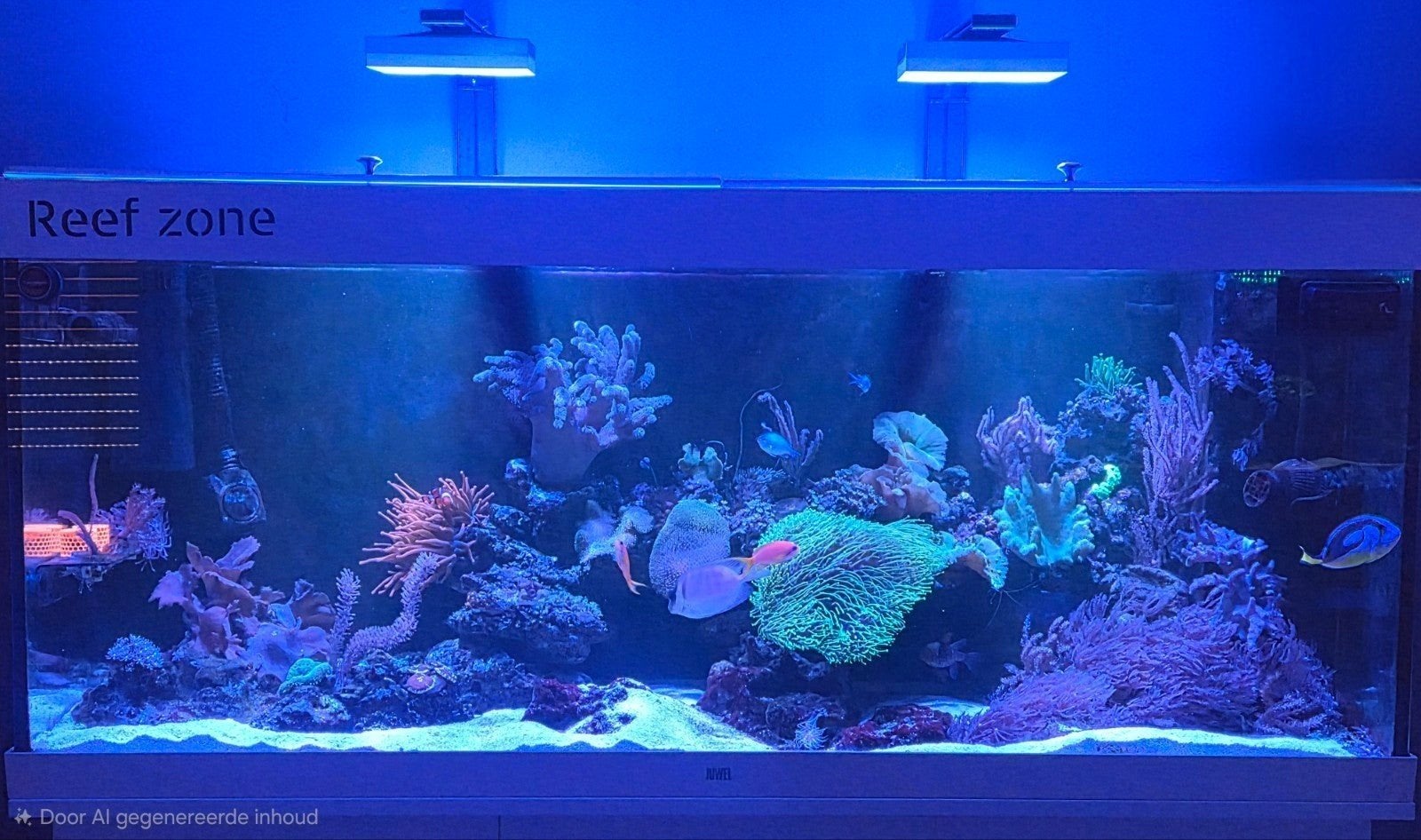 Complete juwel rio 450 zeewater aquarium, Ophalen, Gevuld zeewateraquarium, Gebruikt, Inclusief vissen