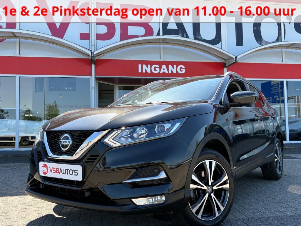 Nissan QASHQAI 1.3 DIG-T 140PK N-CONNECTA LED NAVI PANO-DAK, Gebruikt, 4 cilinders, Met garantie (alle), Zwart