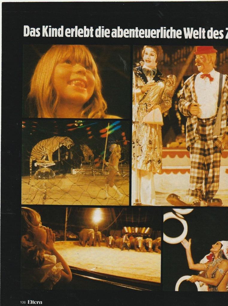 Vintage knipsel 1978 circus nog met tijgers & aapjes, Verzamelen, Tijdschriften, Kranten en Knipsels, Verzenden, 1960 tot 1980