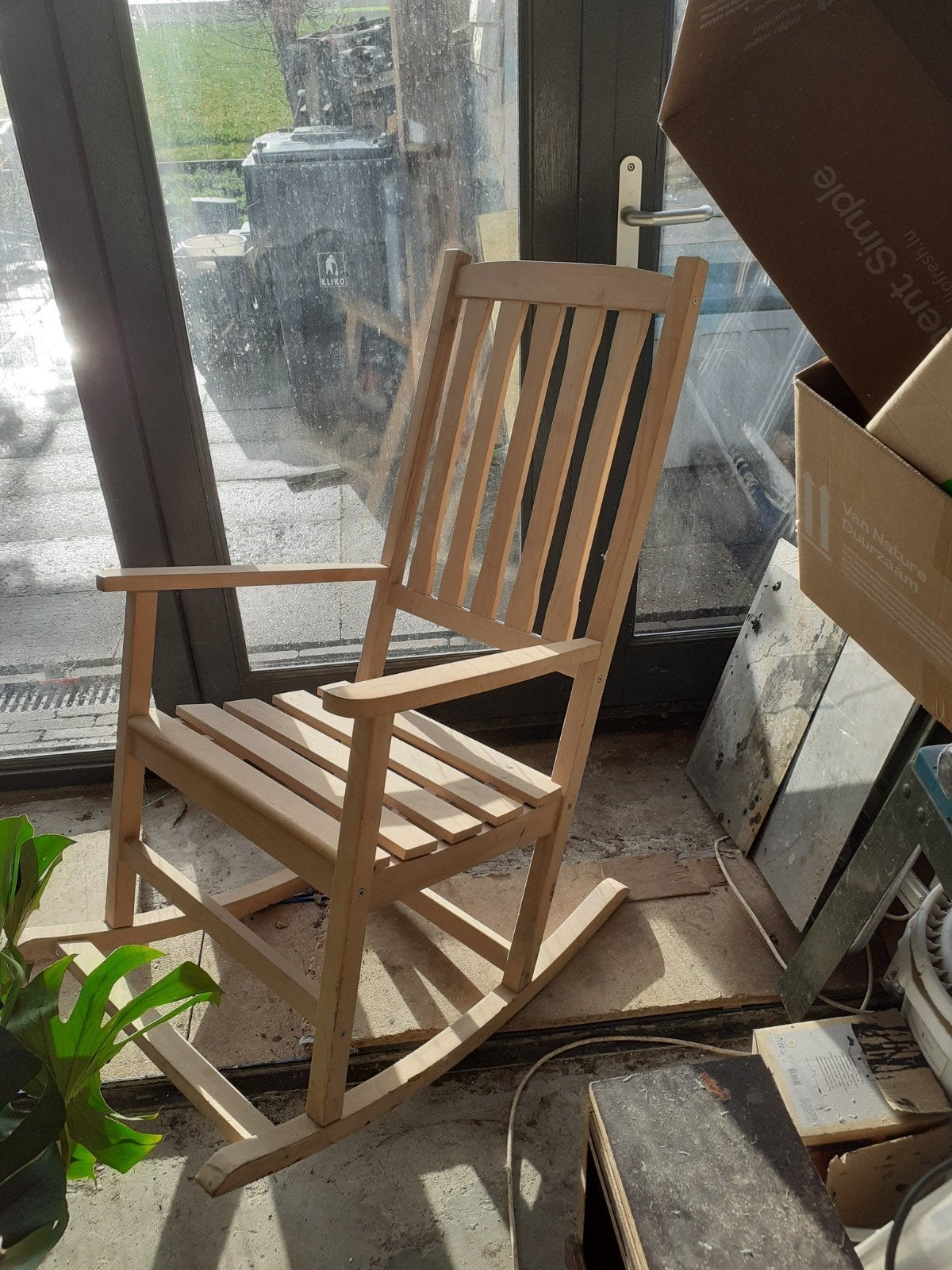 Houten Schommelstoel - Nieuwstaat, Ophalen, Overige kleuren, Nieuw, Klassiek, Rustiek