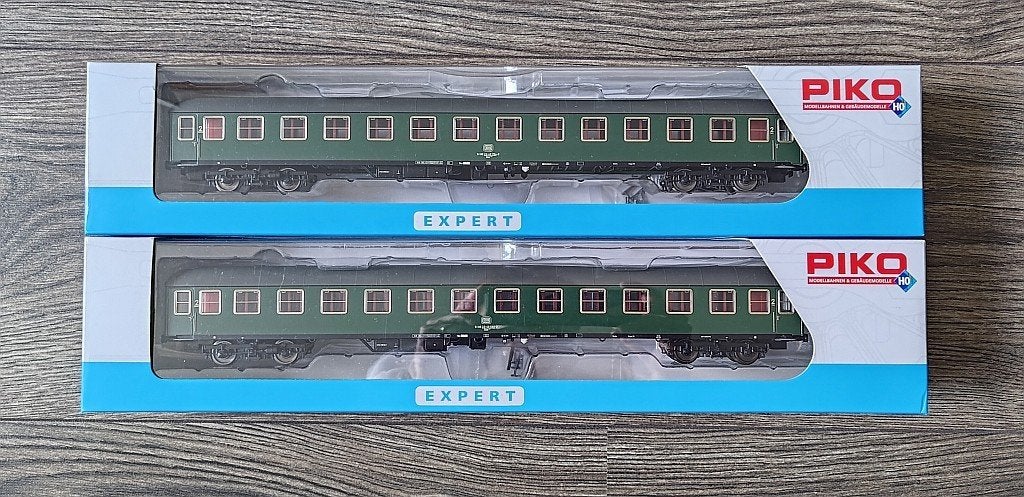 Piko 58341 - 2x DB Büm232 sneltreinrijtuig exact 1/87, Ophalen, Gelijkstroom, Piko, Nieuw