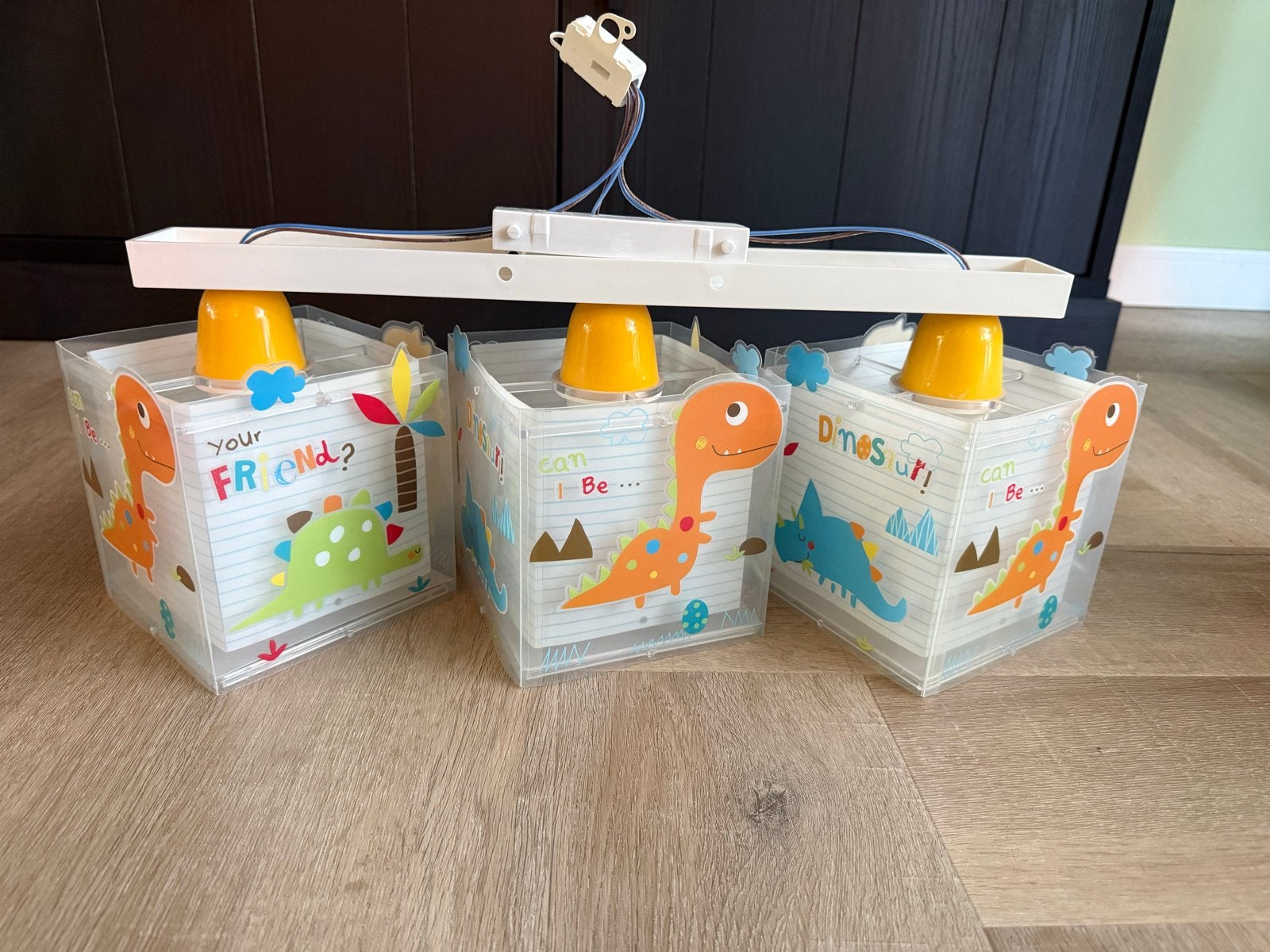 Dalber kinderlamp met dinosaurussen, Ophalen, Gebruikt, Overige merken, Meerkleurig