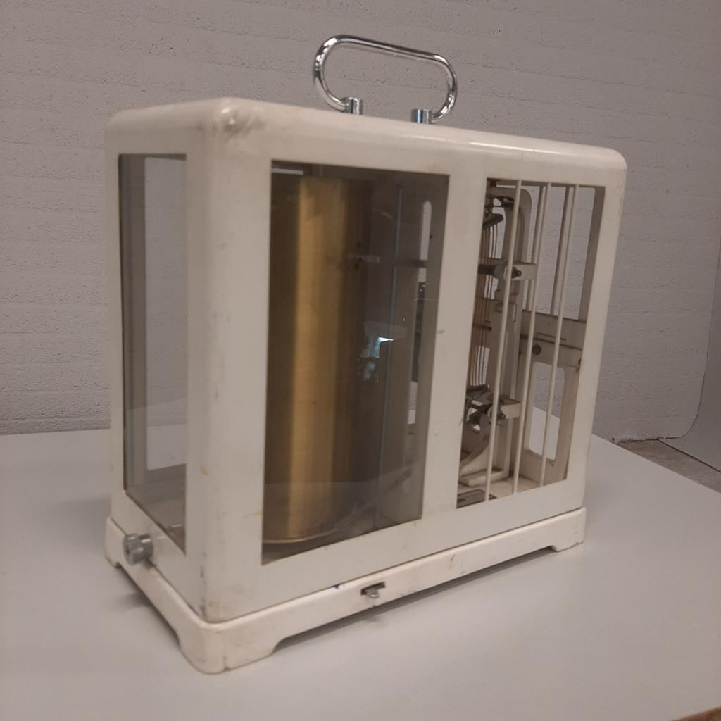 Vintage Hydro Thermograaf Weerstation - Uniek Decoratief Stu, Ophalen, Gebruikt, Nvt, Weerstation