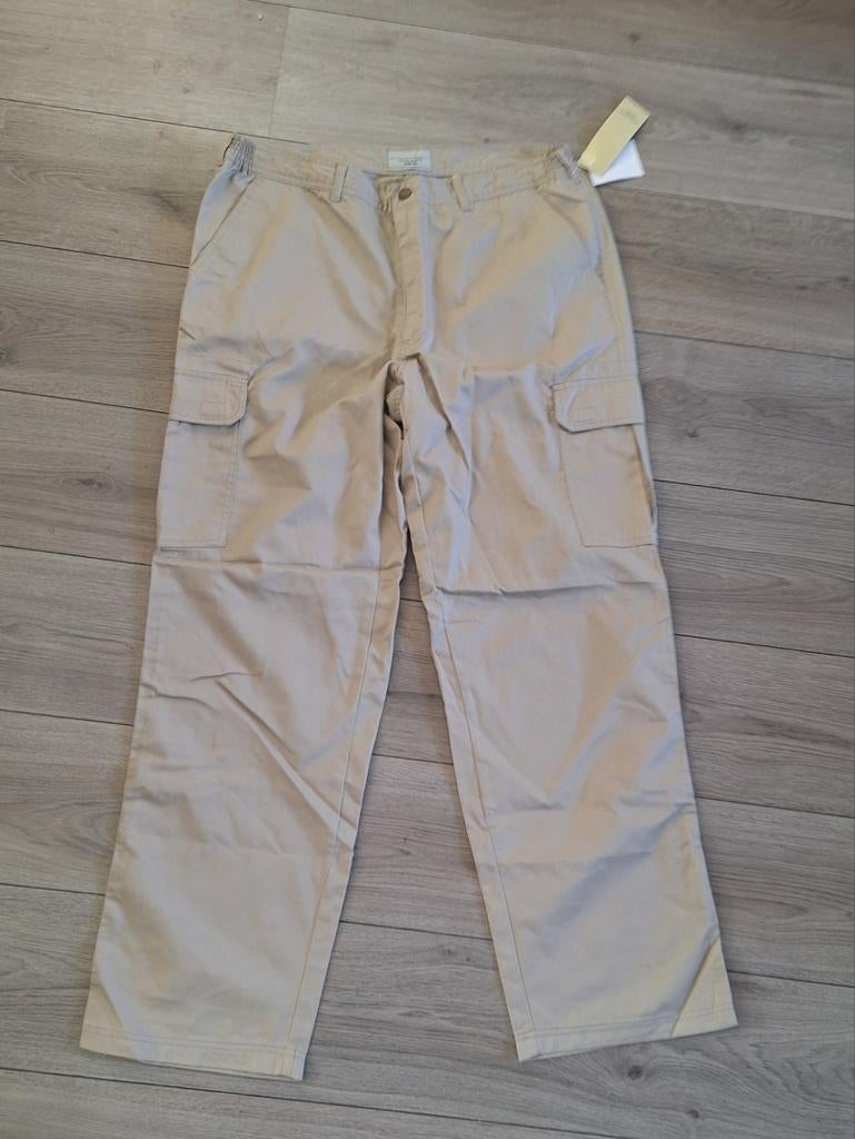 Beige cargo broek heren maat 54 xxl nieuw casual stijl, Kleding | Dames, Broeken en Pantalons, Beige, Maat 46/48 (XL) of groter