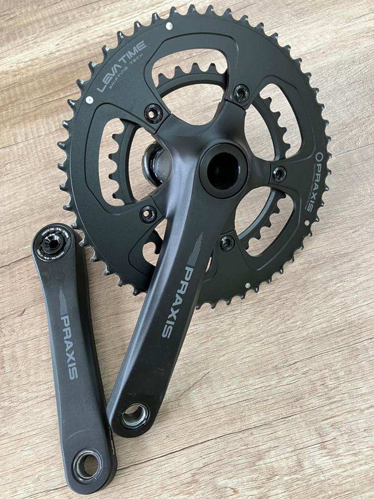 Praxis 50/34 Crankstel - Zo goed als nieuw, Zo goed als nieuw, Aluminium, Racefiets, Ophalen
