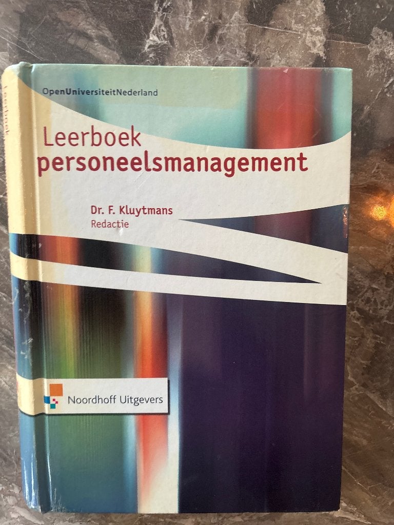 Leerboek personeelsmanagement, Zo goed als nieuw, Noordhoff Uitgevers, Beta, HBO