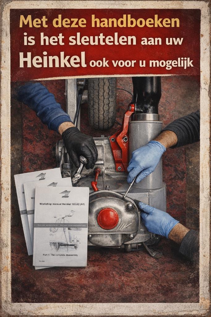 Werkplaatshandboeken Heinkel 103A1&2, Motoren, Verzenden, Overige merken